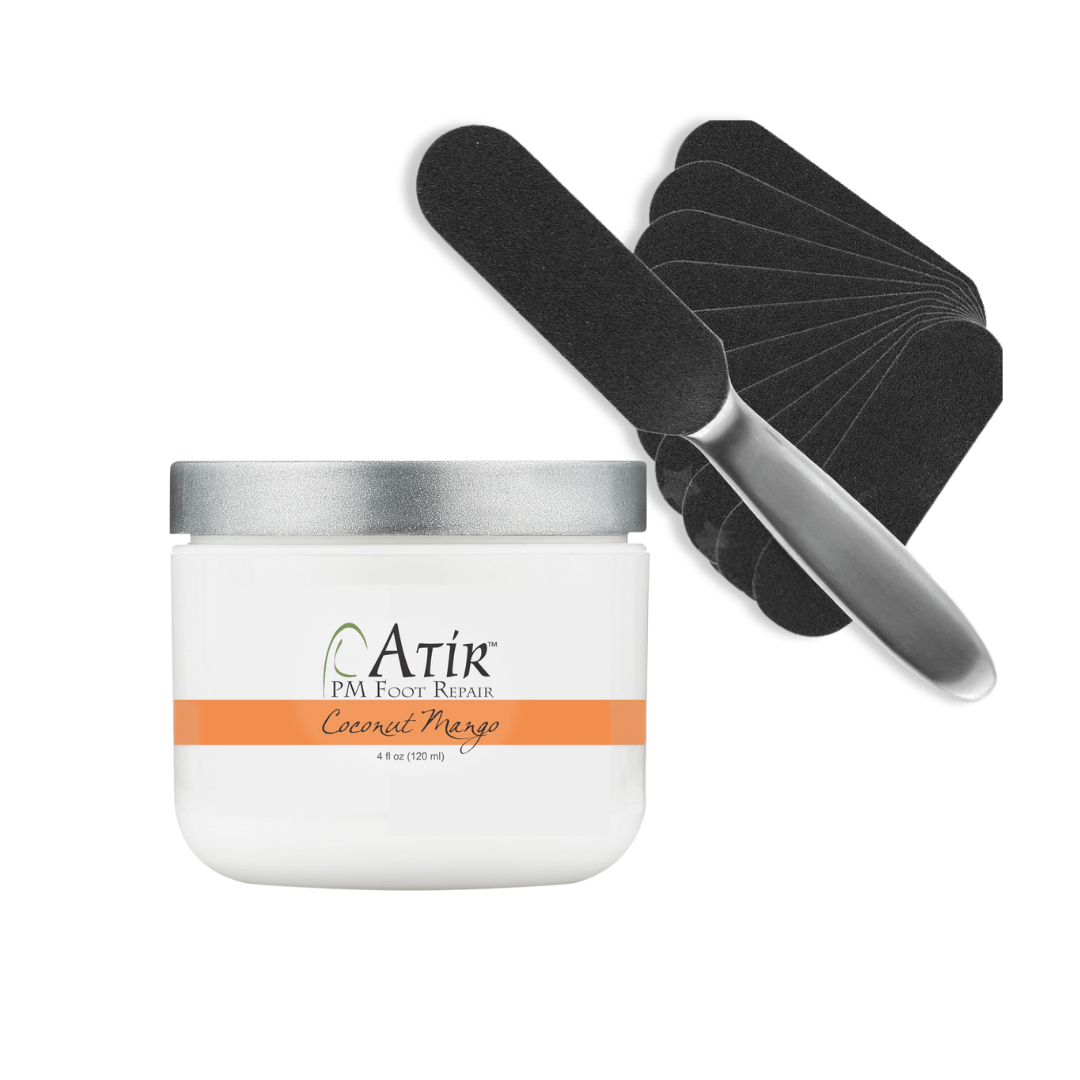 PM Foot Repair Cream & Foot File, Sandal Season Bundle